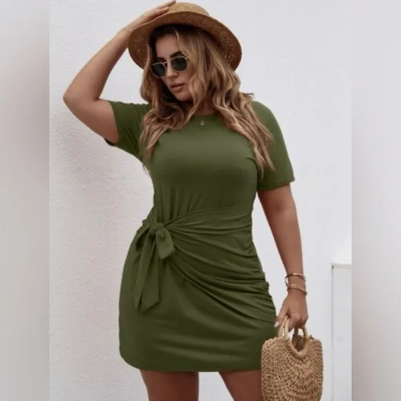 shein curve green dress Shein Curve Green Event Dress Size 2XL – DYL Fashions main image 1